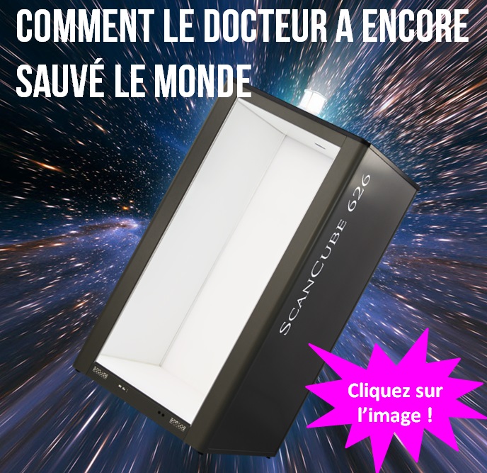 cliquez pour avoir la réponse ! parodie doctor who scancube fin du monde