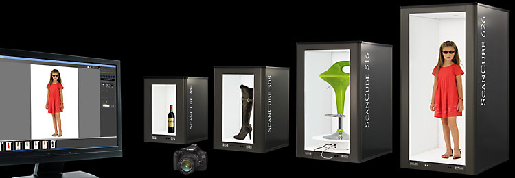 Gamme studio photo ScanCube 